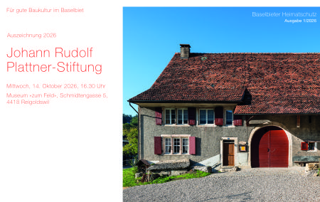 Auszeichnung 2026 Johann Rudolf Plattner-Stiftung